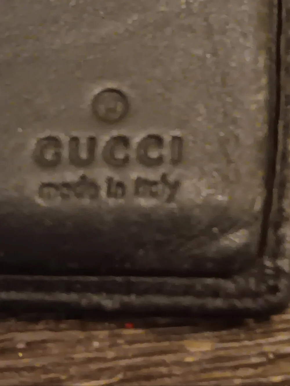 Gucci Black Leather Bifold Wallet with Silver GG Accent